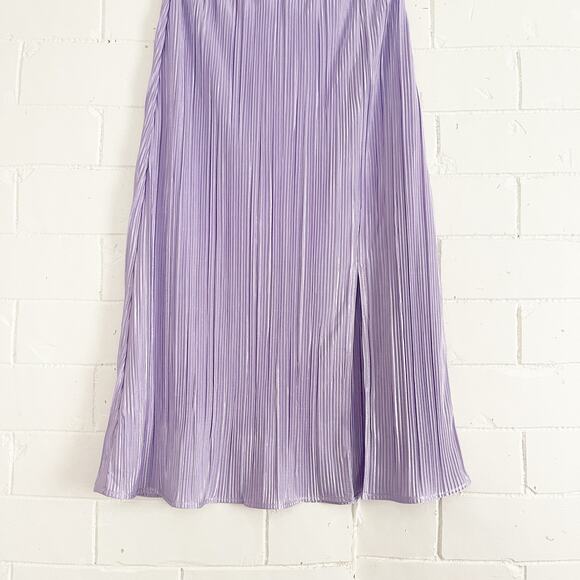 VICI Mckinley Plisse Midi Skirt Lavender Small S - Picture 6 of 12